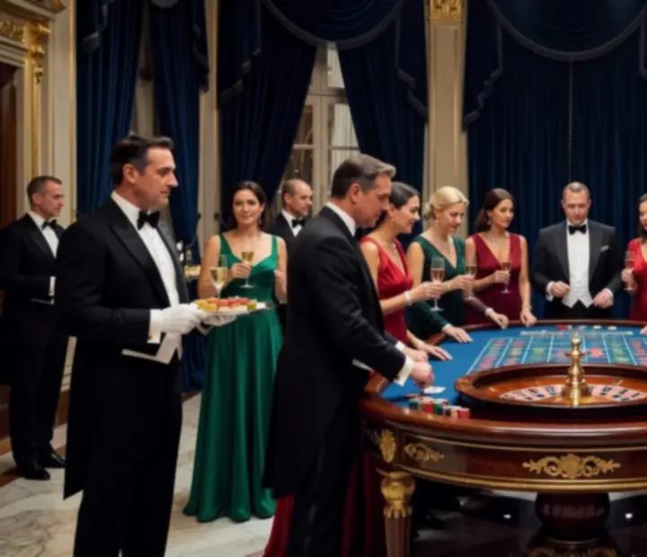 Elegancki event galowy z rekreacyjną ruletką w luksusowym hotelu w Krakowie